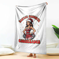 Santa Favorite Cheerleader Throw Blanket Funny Christmas Cheer Gift - Wonder Print Shop