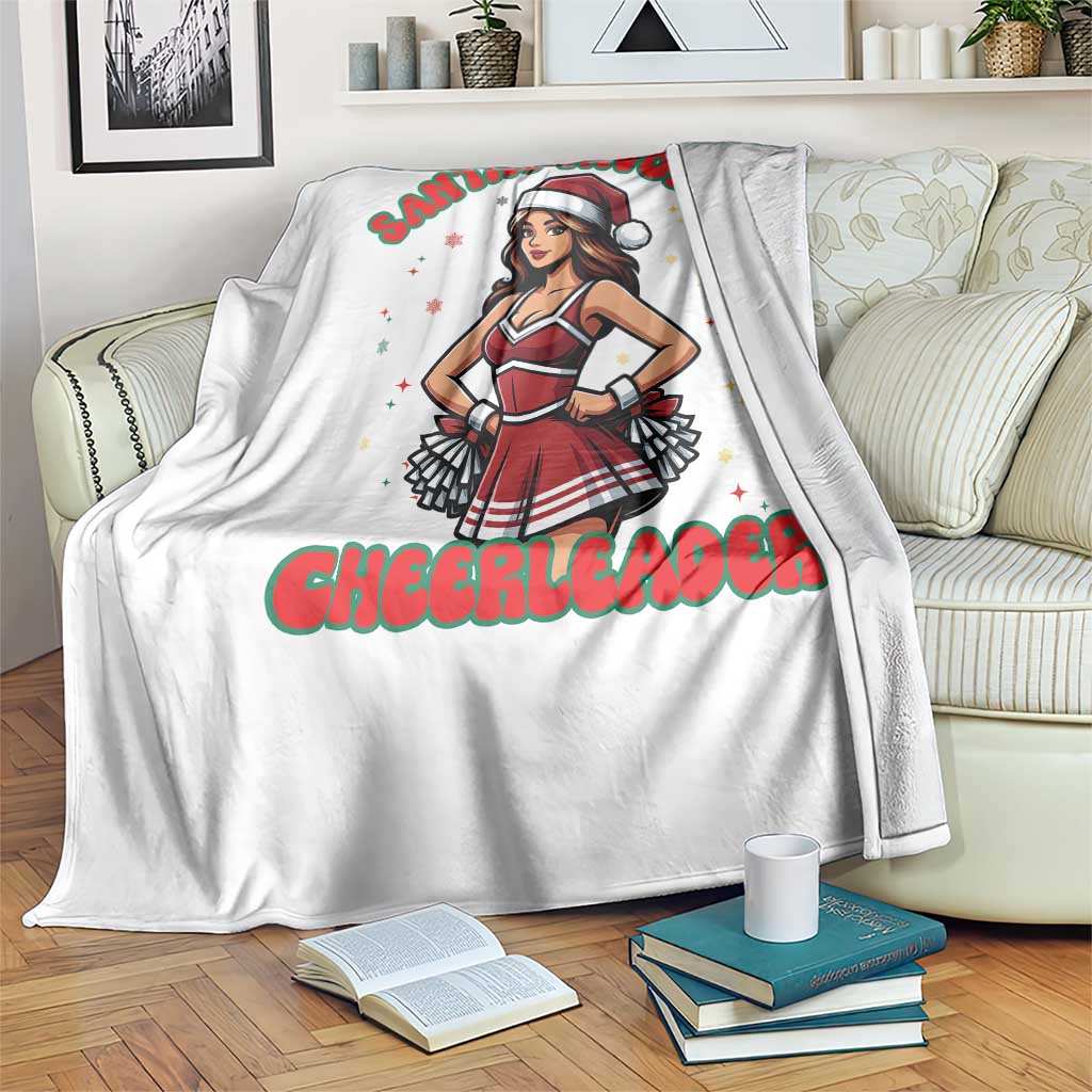 Santa Favorite Cheerleader Throw Blanket Funny Christmas Cheer Gift - Wonder Print Shop