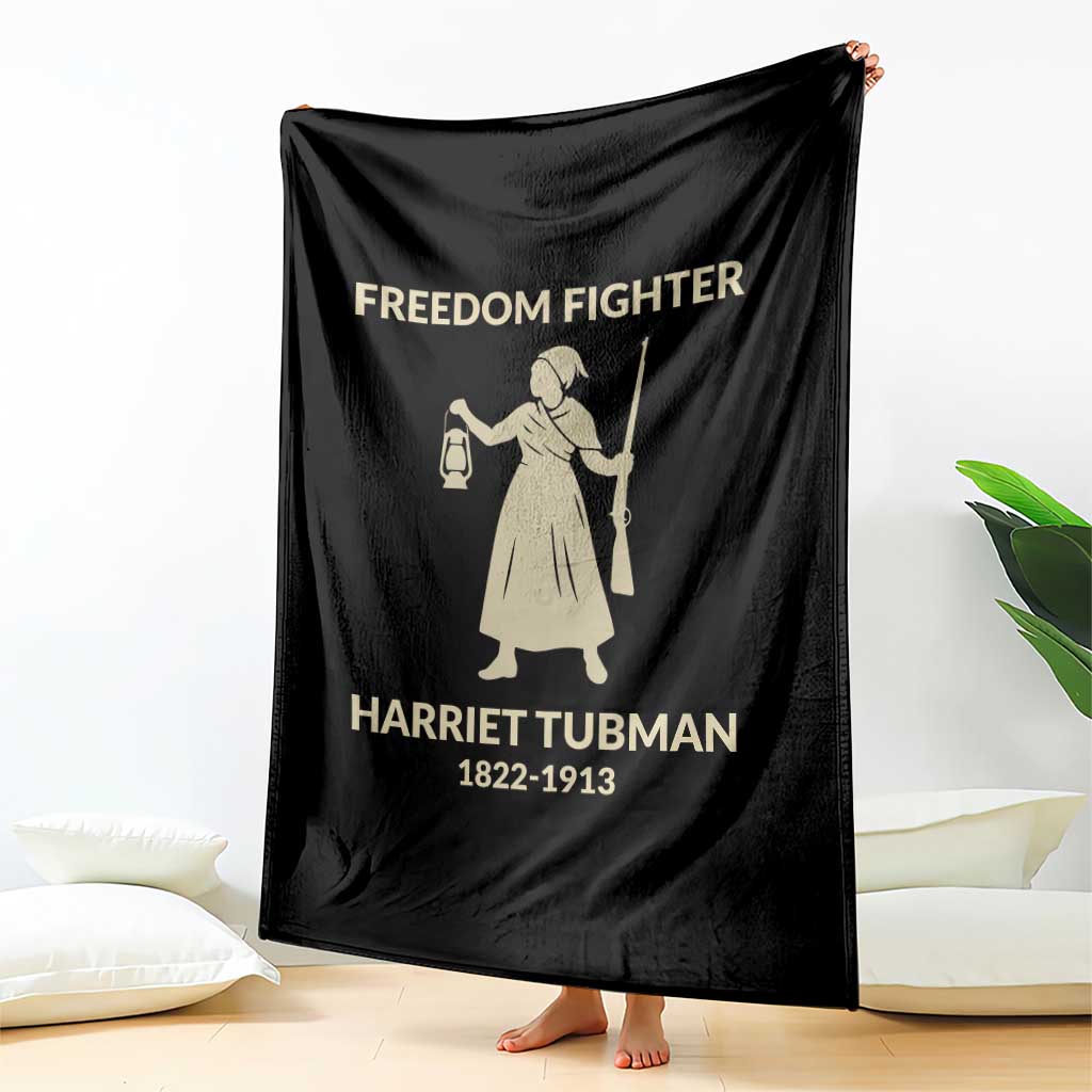 Harriet Tubman Freedom Fighter Throw Blanket History Lover Gift - Wonder Print Shop