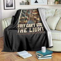 Harriet Tubman Throw Blanket Thay Can Not Stop The Light