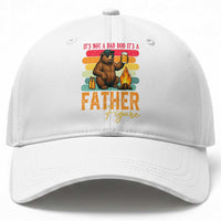 Funny Bear Dad Baseball Cap It Is Not A Dad Bod It Is A Father Figure