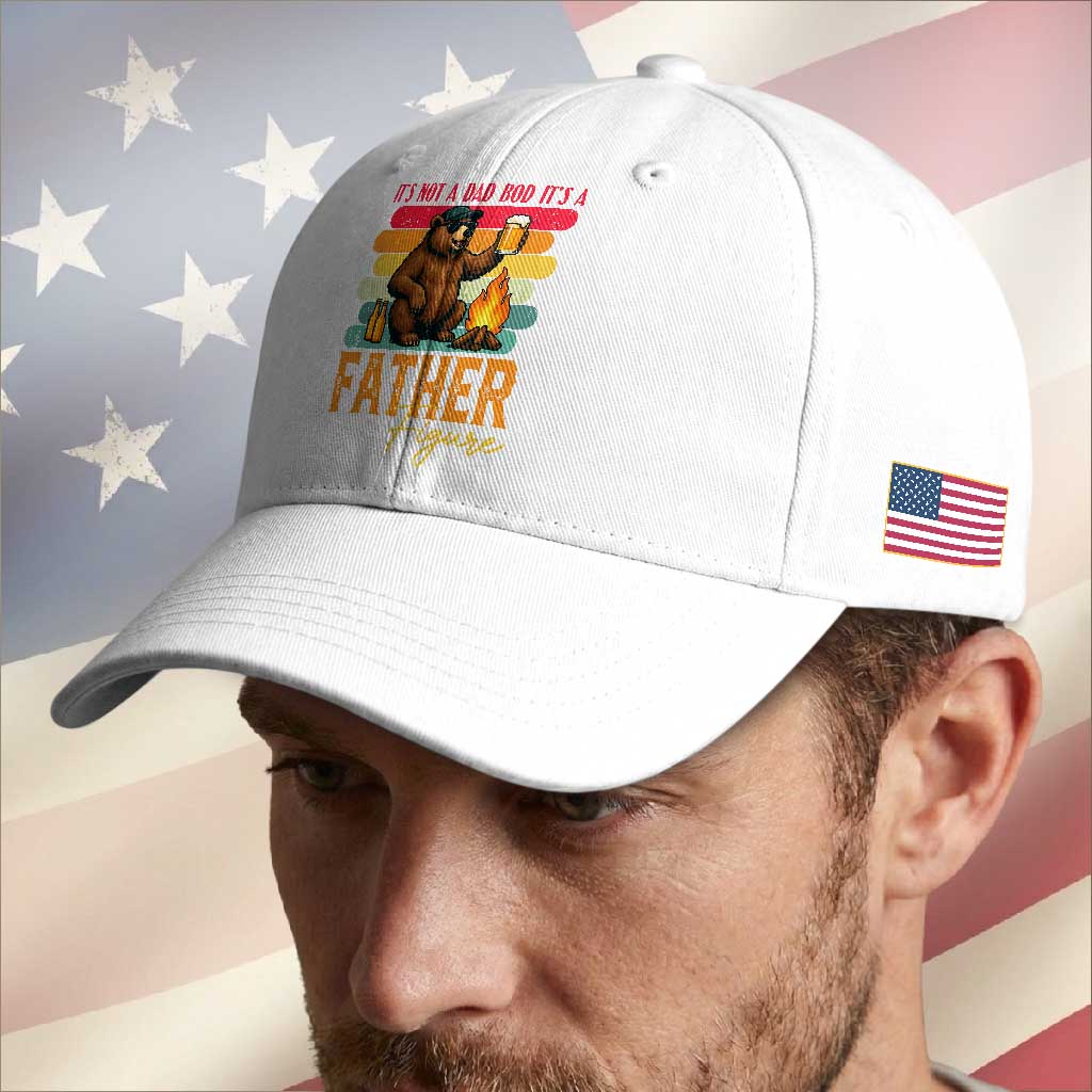 Funny Bear Dad Baseball Cap It Is Not A Dad Bod It Is A Father Figure