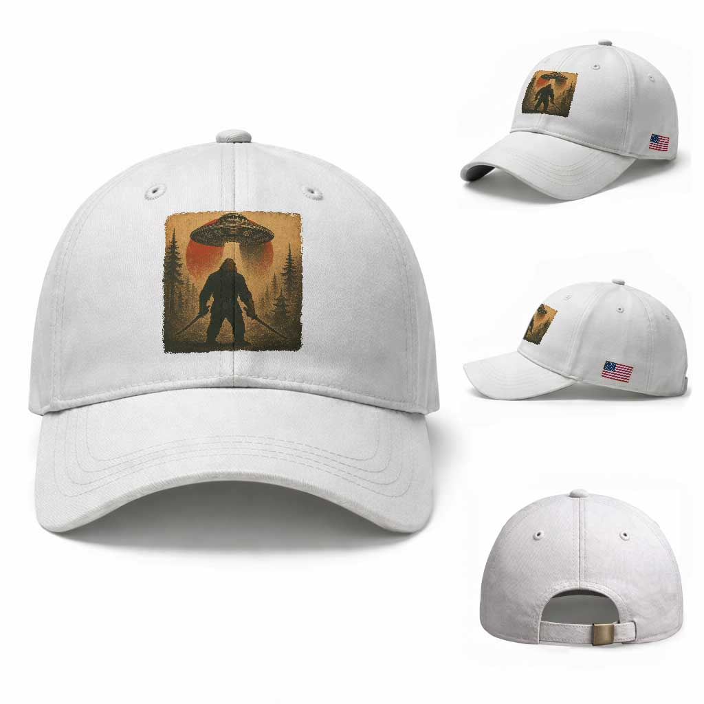Samurai Bigfoot Baseball Cap Japanese Vintage Ukiyoe Style