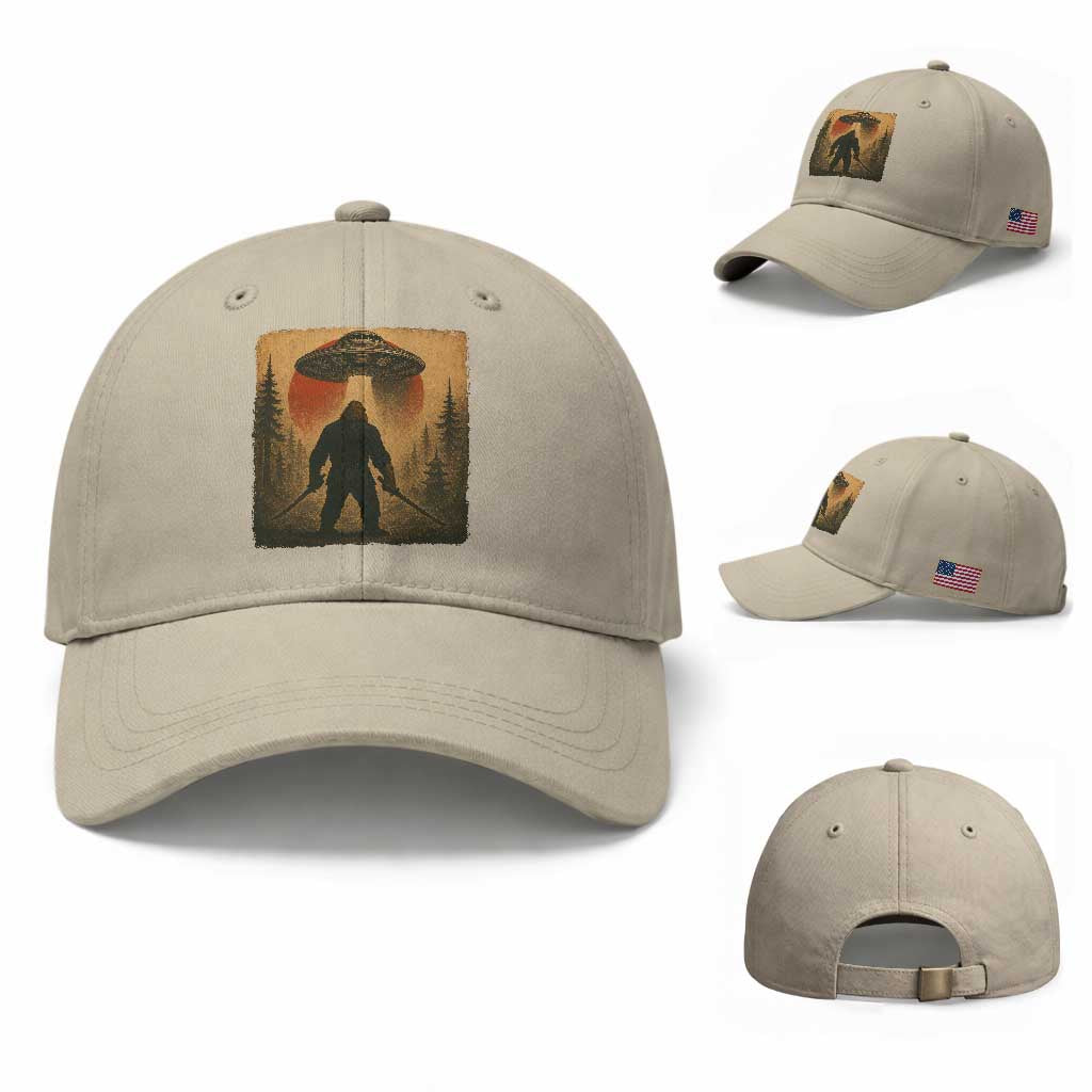 Samurai Bigfoot Baseball Cap Japanese Vintage Ukiyoe Style