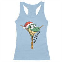 Funny Christmas Dinosaur Racerback Tank Top Ew People Xmas Gift - Wonder Print Shop