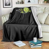 Funny Alien Throw Blanket Ew People Hater Quote - Wonder Print Shop