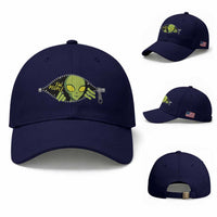 Funny Alien Baseball Cap Ew People Hater Quote