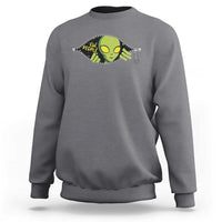 Funny Alien Sweatshirt Ew People Hater Quote - Wonder Print Shop