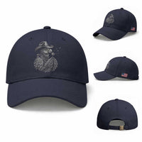 Funny Cowboy Hoatzin Baseball Cap Blowing Dandelion Western Bird Gift