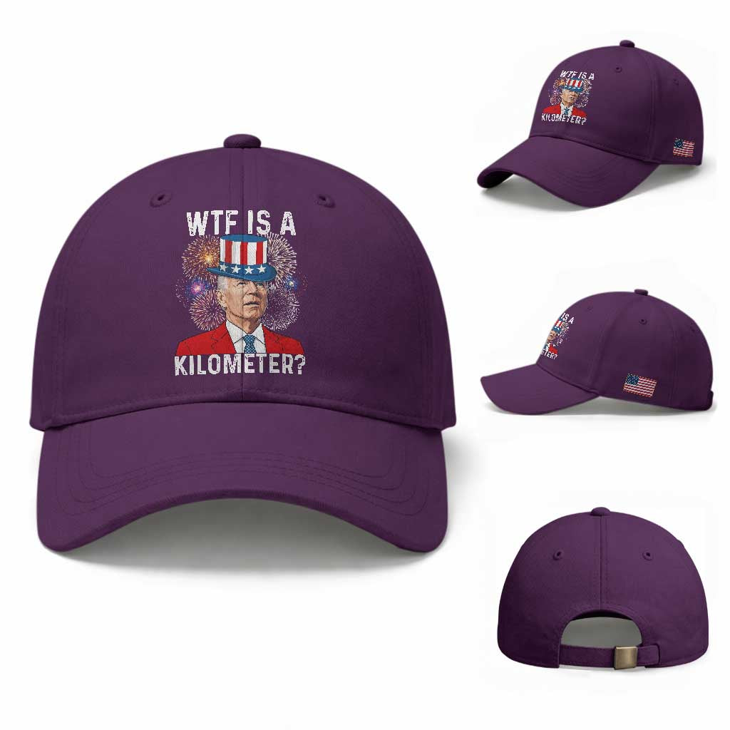 WTF is A Kilometer Baseball Cap Funny 4th of July