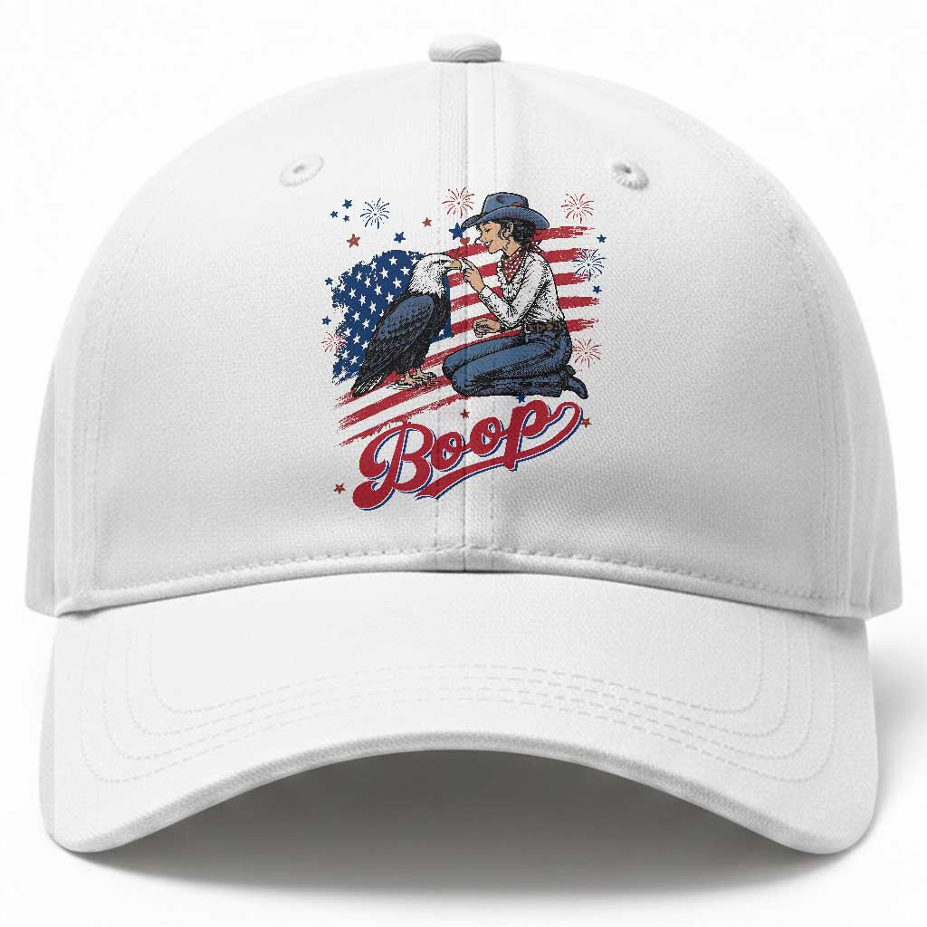 Boop Eagle Baseball Cap Western Cowgirl Patriotic USA American 4th of July