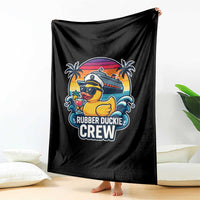 Funny Rubber Duckie Cruise Throw Blanket - Wonder Print Shop