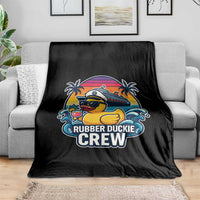 Funny Rubber Duckie Cruise Throw Blanket - Wonder Print Shop