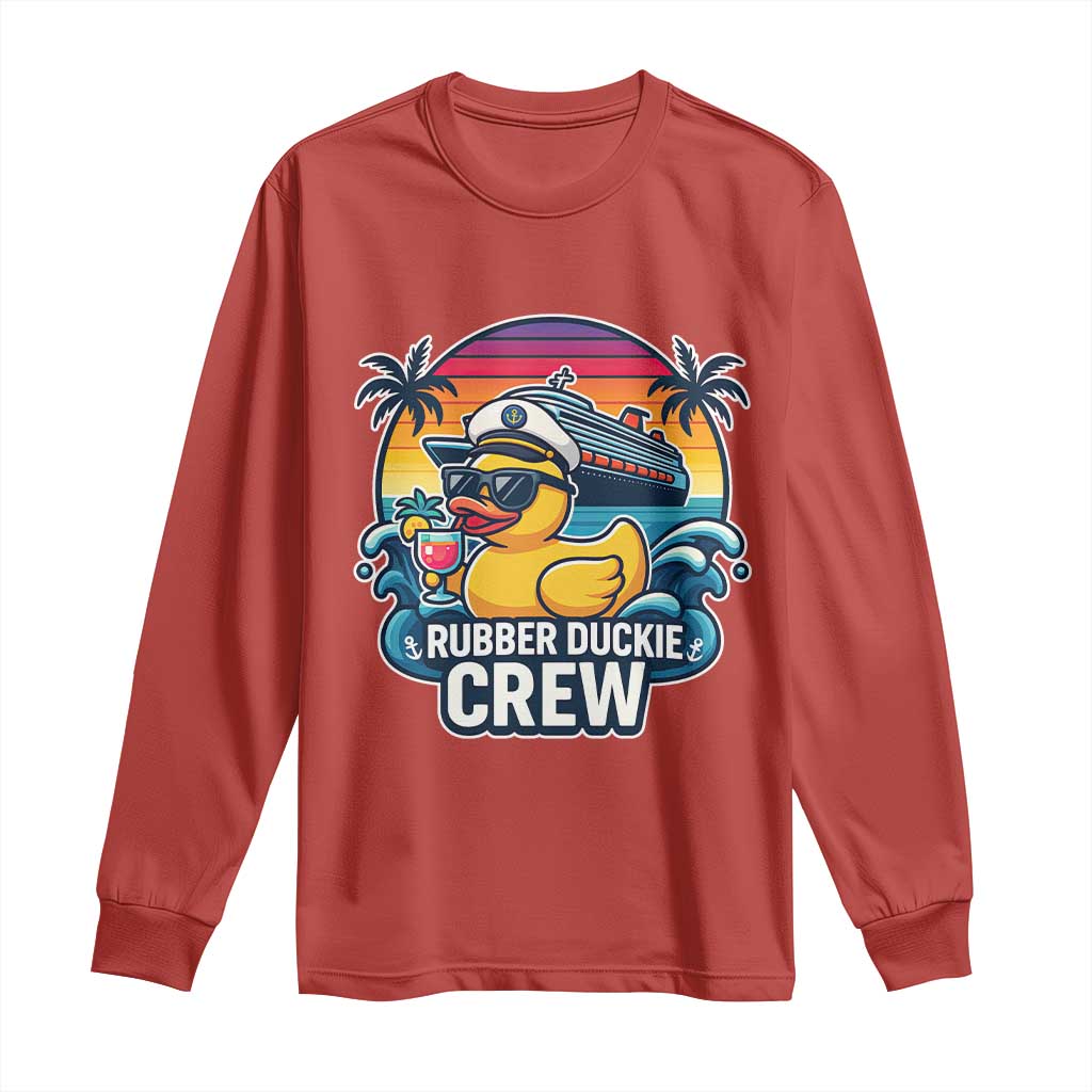 Funny Rubber Duckie Cruise Long Sleeve Shirt - Wonder Print Shop