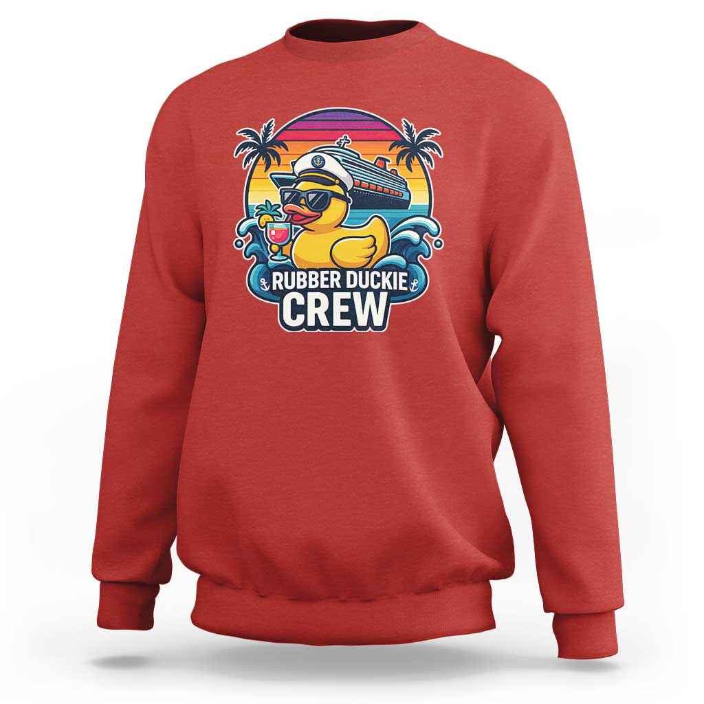Funny Rubber Duckie Cruise Sweatshirt - Wonder Print Shop