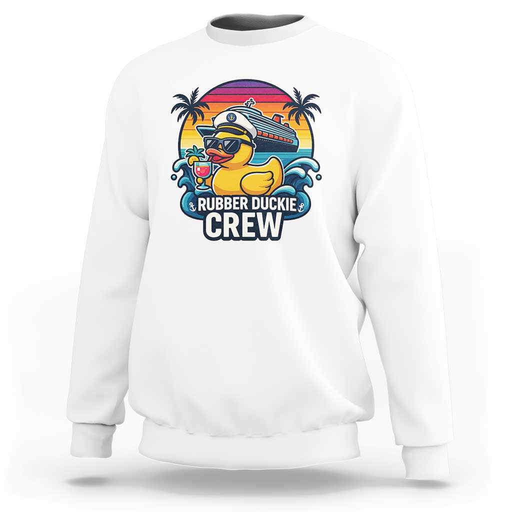 Funny Rubber Duckie Cruise Sweatshirt - Wonder Print Shop