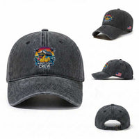 Funny Rubber Duckie Cruise Washed Cotton Baseball Cap