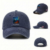 Funny Camping Washed Cotton Baseball Cap Life Is Better At The Campfire
