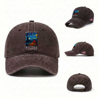 Funny Camping Washed Cotton Baseball Cap Life Is Better At The Campfire