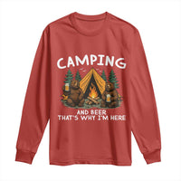 Funny Camping Beer Long Sleeve Shirt Bear Drinking Lover Gift - Wonder Print Shop