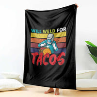 Funny Welding Throw Blanket Will Weld For Tacos - Wonder Print Shop