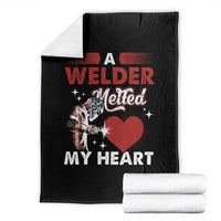 Funny Welding Welder Wife Girlfriend Throw Blanket - Wonder Print Shop