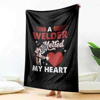 Funny Welding Welder Wife Girlfriend Throw Blanket - Wonder Print Shop