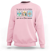 Nativity Scene Christian Christmas Sweatshirt Feliz Navidad - Wonder Print Shop