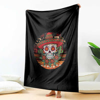 Sugar Skull Mexican Christmas Throw Blanket - Wonder Print Shop