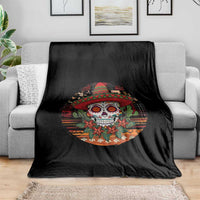 Sugar Skull Mexican Christmas Throw Blanket - Wonder Print Shop