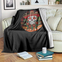 Sugar Skull Mexican Christmas Throw Blanket - Wonder Print Shop