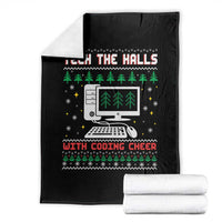 Tech Support Christmas Throw Blanket Tech The Halls With Cooking Cheer - Wonder Print Shop