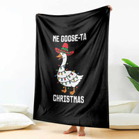 Me Goose Ta Throw Blanket Funny Mexican Christmas - Wonder Print Shop