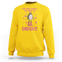 Funny Cowboy Frog Sweatshirt The Only Squat I'm Doin' Is Diddly - Wonder Print Shop