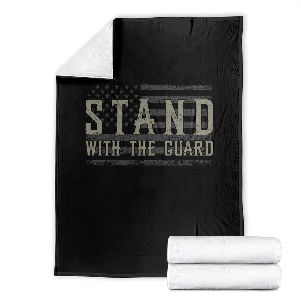 Stand With The Guard Throw Blanket DC Guardsmen - Wonder Print Shop