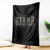Stand With The Guard Throw Blanket DC Guardsmen - Wonder Print Shop