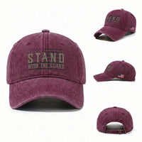 Stand With The Guard Washed Cotton Baseball Cap DC Guardsmen
