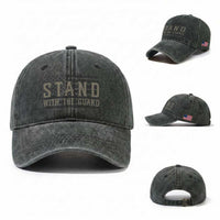 Stand With The Guard Washed Cotton Baseball Cap DC Guardsmen