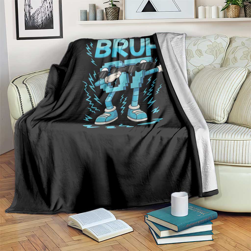 67 Bruh Meme Throw Blanket Funny Six Seven Italian Brainrot - Wonder Print Shop