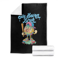 67 Bruh Meme Throw Blanket Ice Cream Drip Baseball Sport - Wonder Print Shop