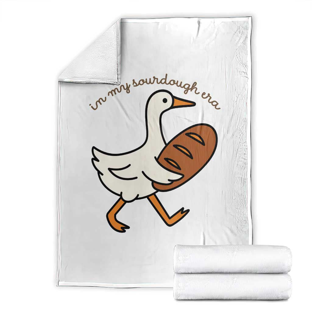 In My Sourdough Era Throw Blanket Funny Silly Goose Sourdough - Wonder Print Shop