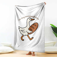 In My Sourdough Era Throw Blanket Funny Silly Goose Sourdough - Wonder Print Shop