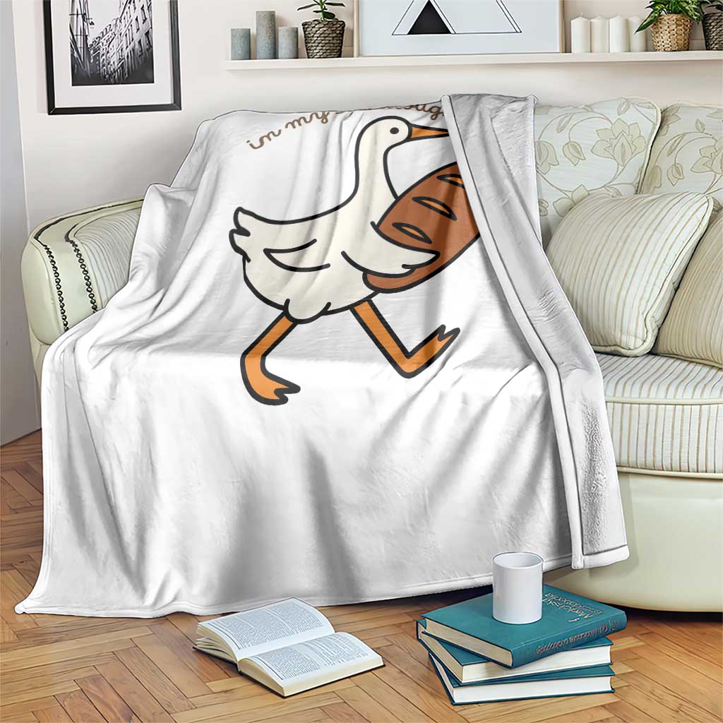 In My Sourdough Era Throw Blanket Funny Silly Goose Sourdough - Wonder Print Shop