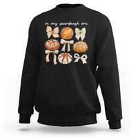 In My Sourdough Era Sweatshirt Coquette Bows Baking Bread Lover - Wonder Print Shop