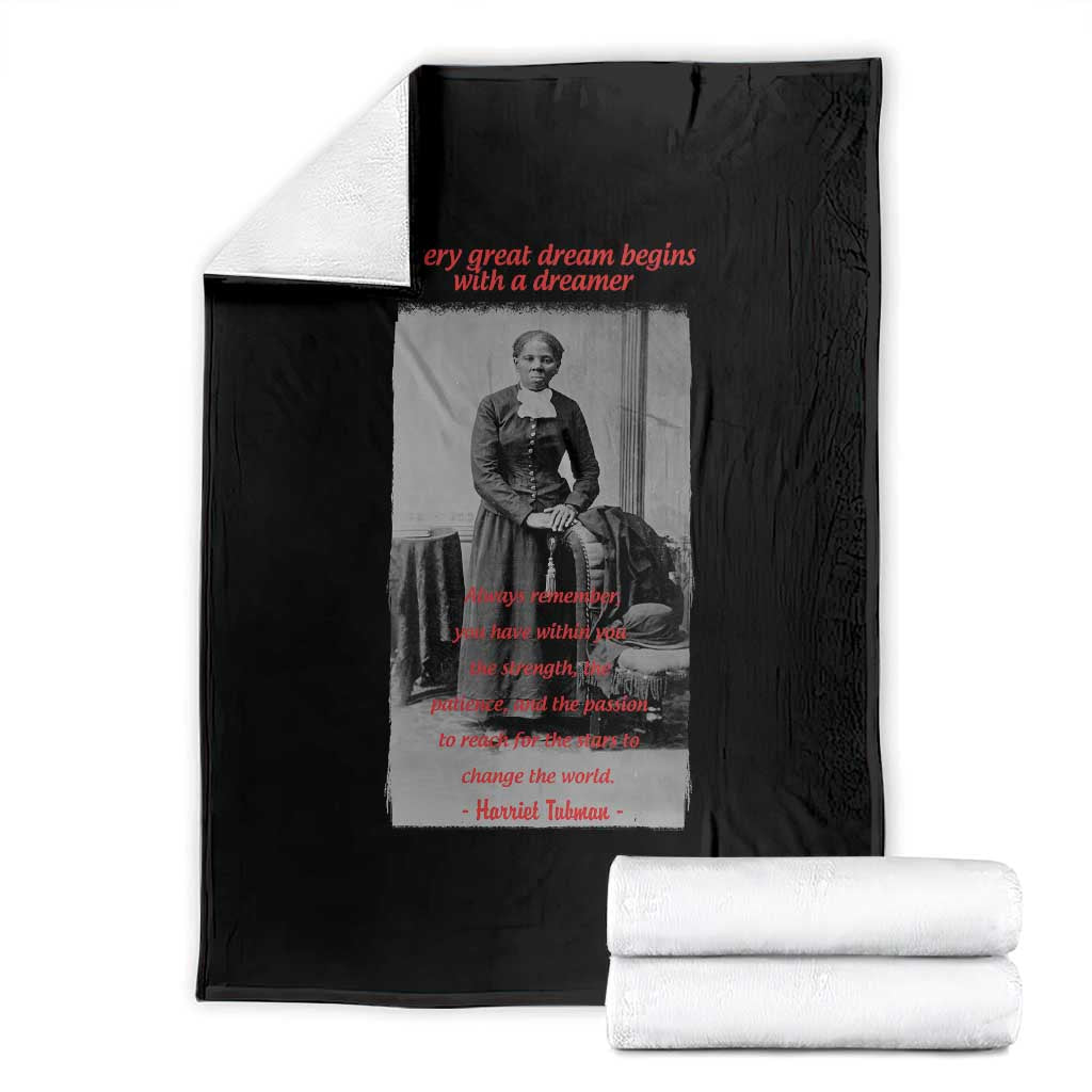Harriet Tubman Throw Blanket Black History Month