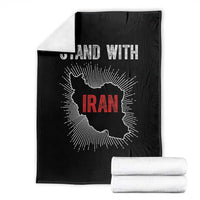 Free Iran Support Throw Blanket Stand With Iran