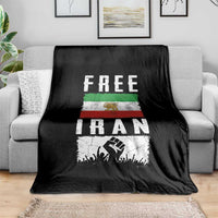 Free Iran Throw Blanket Support Iranian Freedom