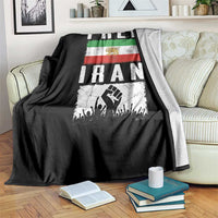 Free Iran Throw Blanket Support Iranian Freedom