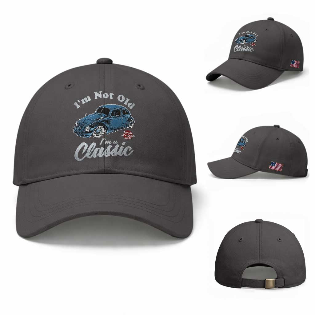 I'm Not Old I'm Classic Baseball Cap Vintage Distressed Classic Bug Travel