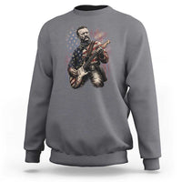 Teddy Roosevelt Playing Guitar 4th of July Sweatshirt